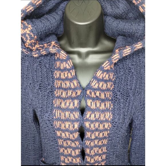 Anthropologie Sleeping On Snow Wool Blend Hooded Sweater size XS - Picture 5 of 6
